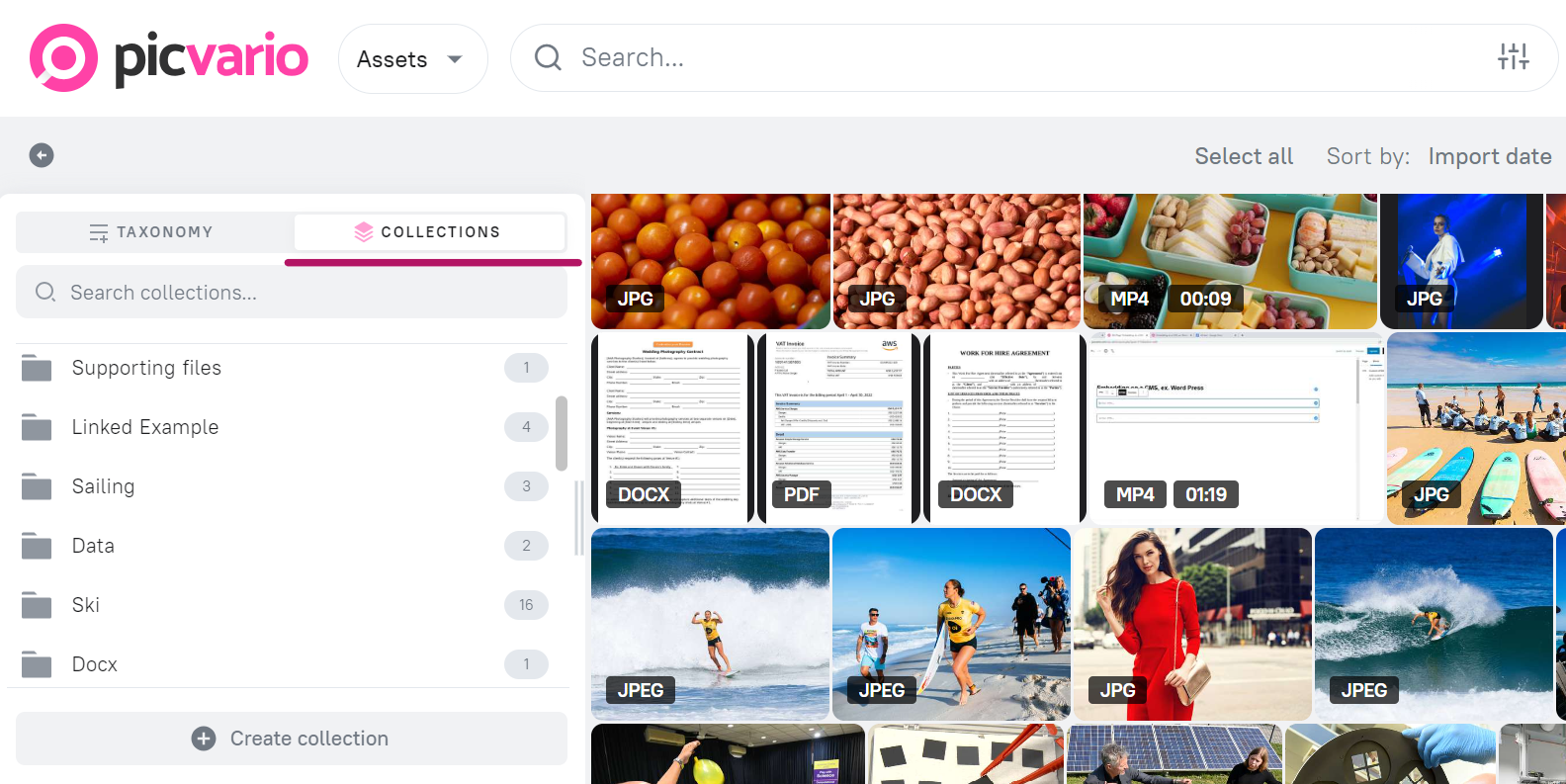 Collection feed