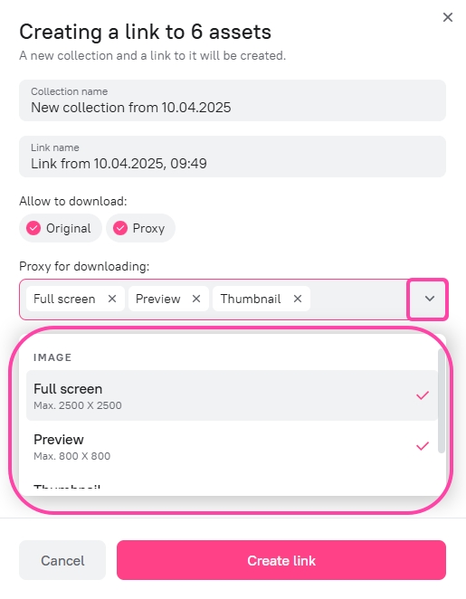 Creating a link to multiple assets proxies.jpg